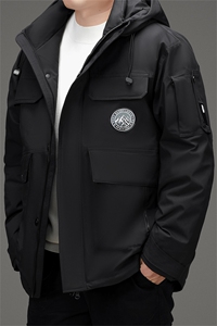 新标90绒加肥加大羽绒服外套男士特大号羽绒服大衣SH89513-P388图片