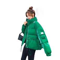 2022年冬季免洗亮面90%白鸭绒短裤羽绒服，女装羽绒服，艾尚靓装