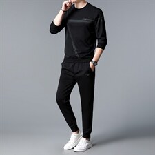 S3031-3钱塘2020-2春秋新款时尚休闲帅气中青年男士套装P225，男装休闲套装，钱塘207-2