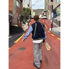 美式刺绣复古字母棒球高街棒球服男女2025新款外套宽松上衣夹克，男装夹克，星座506A