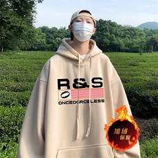 500克重磅冬季美式加绒加厚卫衣外套DL1722常规特P35加绒特40，男装卫衣，电商A486