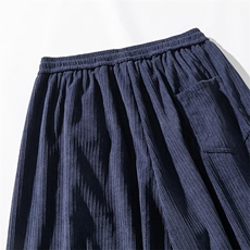 白底平铺秋冬加厚大码日系复古灯芯绒阔腿直筒裤中性潮K275/P70，男装休闲裤，钱塘713