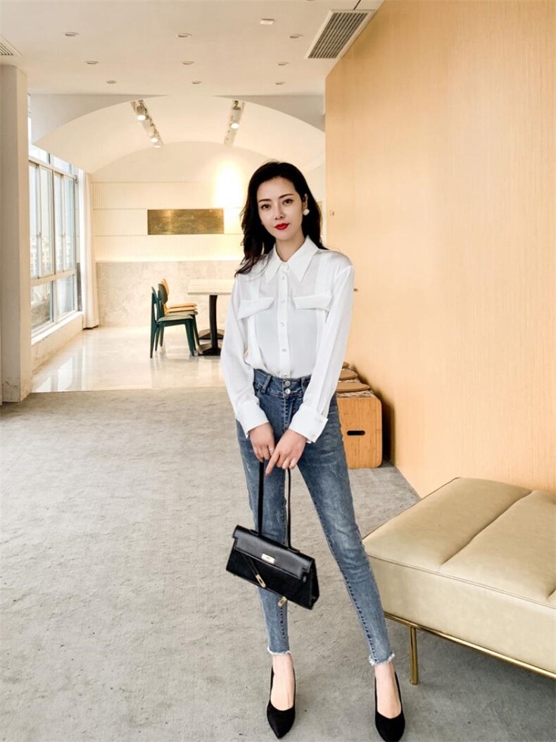 春装新款复古气质衬衫时尚减龄，女装衬衫，可艺尚
