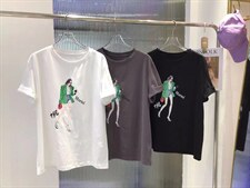 时尚美女T恤，女装T恤，moiiy