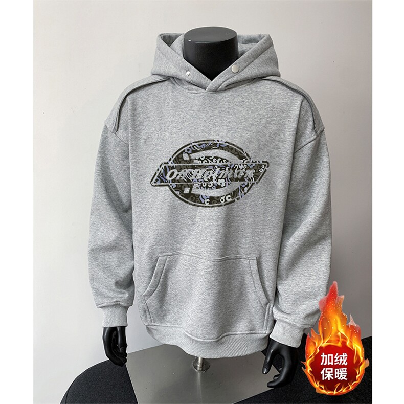 360克重磅图拉链华棉连帽卫衣【有货】C403A-WY25290LLJR-P85,男装卫衣,电商C403A