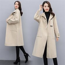2020年冬季毛呢外套时尚气质长袖时尚百搭显瘦韩版，女装毛呢外套，曼娅璐