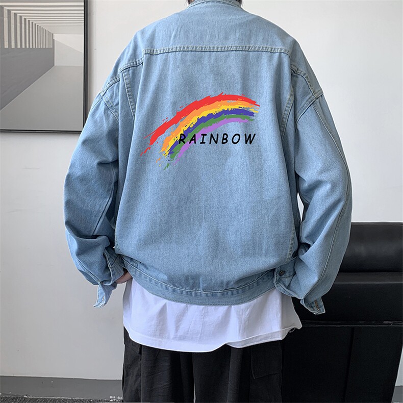 牛仔夹克男大码牛仔外套男茄克NJ77064-P60,男装夹克,电商A040