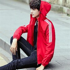 A003-932-P40秋冬季新品连帽夹克男外套潮TIM内景，男装夹克，电商A003
