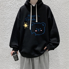 纯棉连帽卫衣男大码运动帽衫宽松薄WY2309-P35，男装卫衣，电商A040