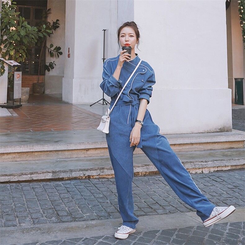 现货2021春季新款收腰连体裤浙宝292A货号L036三个码,女装连体裤,时倾STUDIO
