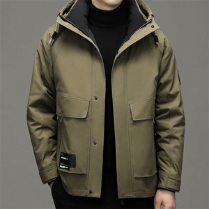 DF6850钱塘2020-2中年男士冬季厚款商务休闲连帽羽绒服P290图片