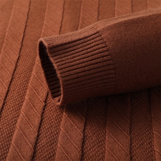 QLM19228男式秋季新款长袖假两件男时尚休闲男装翻领简约针织衫，男装针织衫/毛衣，电商B360