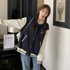 2023年秋季新款拼接棒球服外套82385-P130-K178，女装短外套，辉之琳