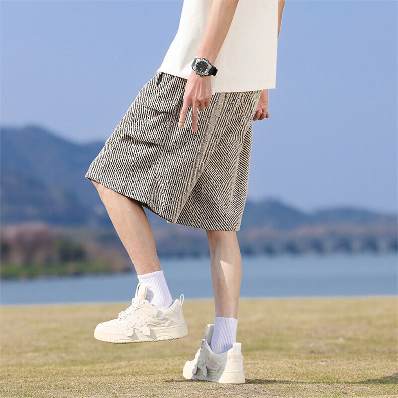 M-8XL夏季宽松大码潮工装短裤五分裤XZ109-K2308-TP35,男装牛仔裤,星座109