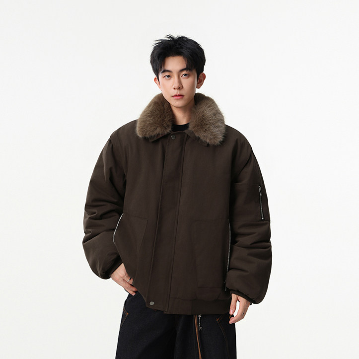 现货-冬季美式大毛领毛领棉服外套潮牌棉衣218-7-M134-P155-控208,男装棉衣,星座218-7