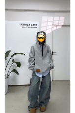 视频截图慎用!图片只做展示大货已到美式大V领连帽卫衣WY78069P68，男装卫衣，星座226-2