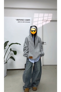 视频截图慎用!图片只做展示大货已到美式大V领连帽卫衣WY78069P68图片