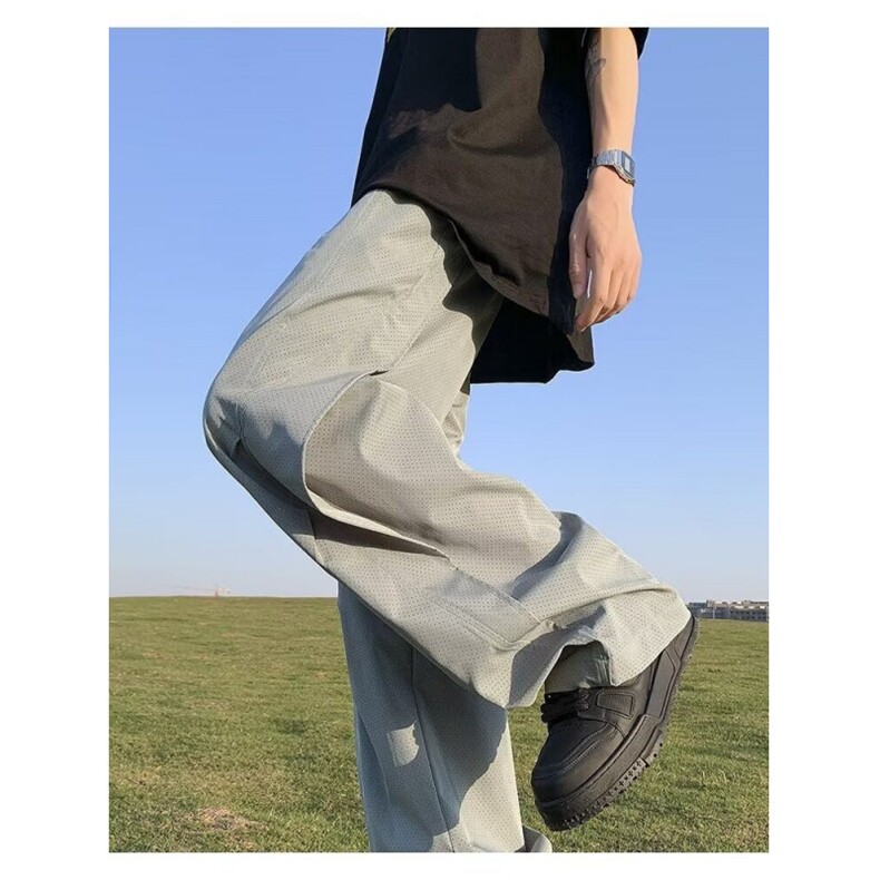 美式冰丝速干工装裤男款夏季网格透气伞兵裤子1001-1-B455-P42，男装工装外套，星座1001-1