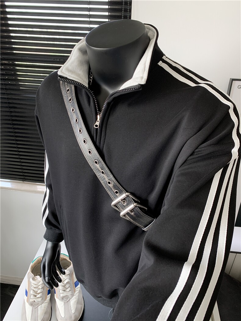 XZ809A/MPL04/P65/控78/加绒P75/控88半拉链立领POLO衫卫衣,男装Polo衫,星座809A(原222-1)