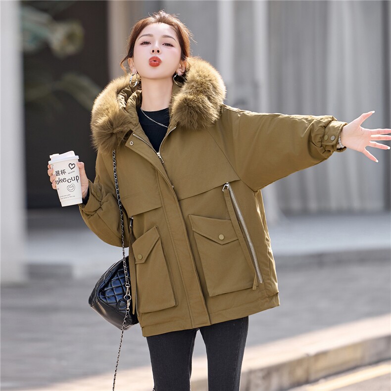 羊羔毛内胆派克服,女装派克服,采品优优