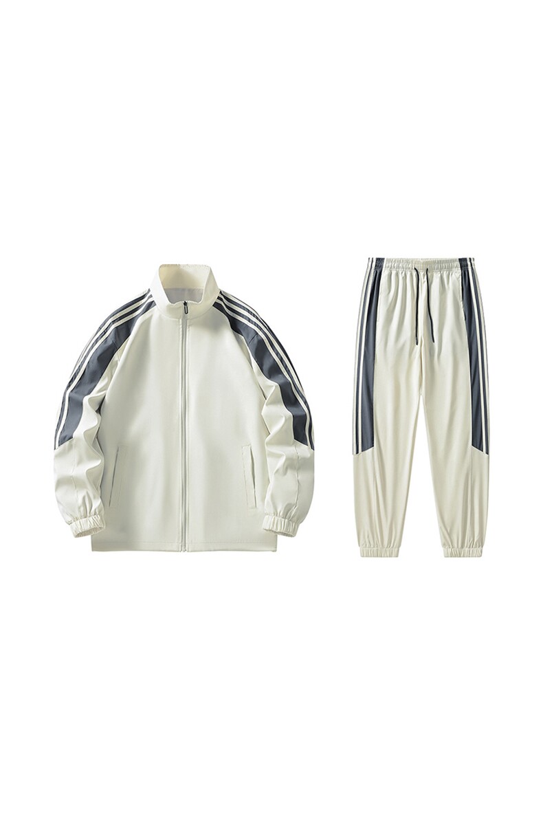 2025男秋季开衫套装两件套运动服休闲服长袖套装立领外套D02-P40,男装休闲套装,星座1402-1