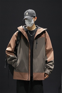 新款男女高品质户外登山服青少年学生冲锋衣夹克外套HS6607-P65图片
