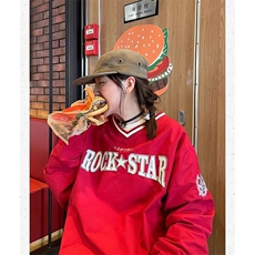 W10356-P50网图现货美式高街球服卫衣街头嘻哈宽松套头长袖上衣，男装卫衣，星座1608