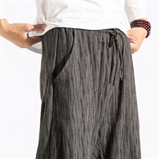 2021春秋季新款男装棉麻风提花宽松小脚休闲裤白墙风灰，男装休闲裤，电商B277(原6028)