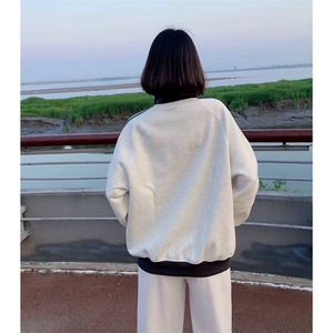 抖音得物高品质 美式高街重磅结构设计拼接织带立领卫衣外套 CM42图片