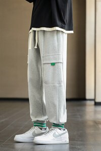 高品质秋季新款运动裤男束脚宽松卫裤潮流休闲长裤篮球裤子图片