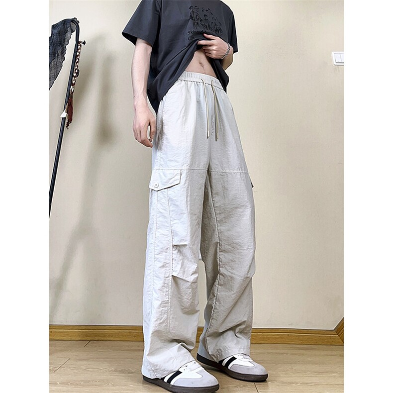A178三防面料2025新款工装裤宽松直筒XK309P45限价78,男装休闲裤,电商A178