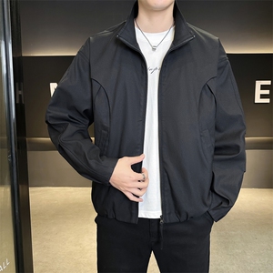现货美式蝙蝠袖立领夹克外套男2026新款短款外套JK02636-P75图片