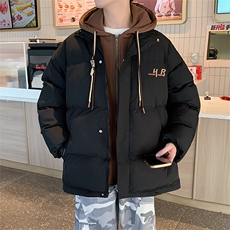 冬季宽松/假两件休闲外套潮加厚棉衣XZ102B-1M8008-P125，男装棉衣，星座102B-1