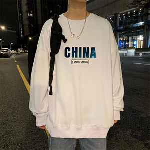！22春装港风日系大码印花圆领卫衣长袖潮流学生上衣WY109P25图片