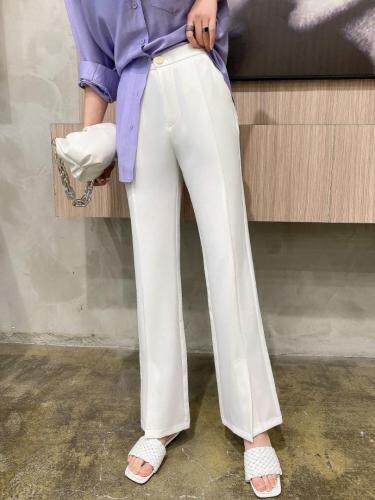 阔腿开叉拖地裤，女装，帛糸霓娜