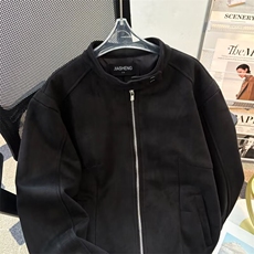 简约纯色重磅ins飞行员夹克男秋冬美式高街工装外套W6815-P73，男装夹克，星座412-3