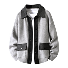 8735-P852025年秋冬新款休闲毛衣男士时尚长袖宽松针织衫上衣，男装针织衫/毛衣，电商A113