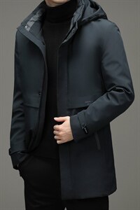 新款冬季拆卸内胆羽绒服休闲脱卸帽外套中年爸爸装YYYR055-P295图片