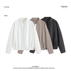 平铺~得物可二开春季假两件开衫外套YJ6007/P78，女装短外套，电商B331