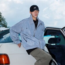 2026港风流光纹褶皱撞色面料大码M-5XL夹克男外套JK77866P75控118，男装夹克，星座227-7