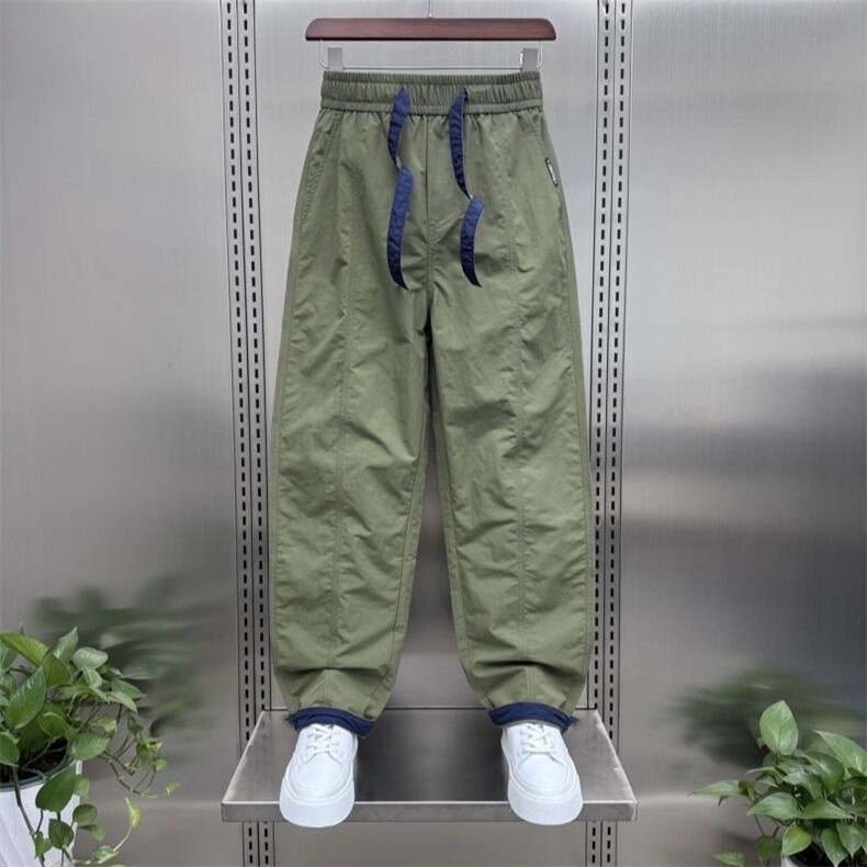秋季潮拼接休闲裤男士宽松春秋直筒裤时尚百搭运动长裤MK825 P43图片
