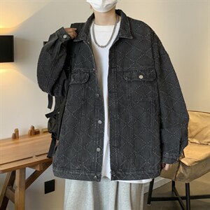 牛仔夹克春秋宽松oversized高街外套高级感ins潮牌上衣 W5514-P62图片