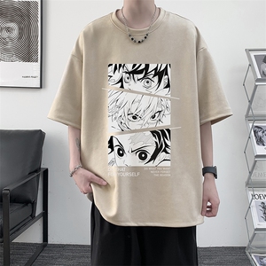 麂皮绒短袖t恤男大码半袖男 JD82176-P25图片