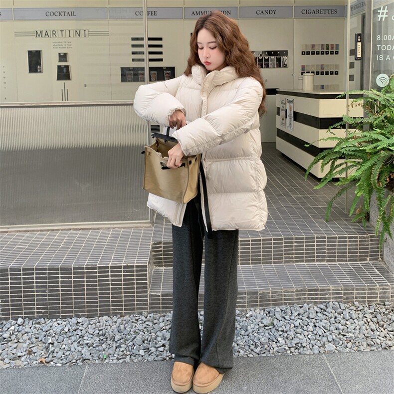 【新品】云感连帽抽绳收腰羽绒服(90绒)2C016-9043-P355-K498,女装羽绒服,2C016