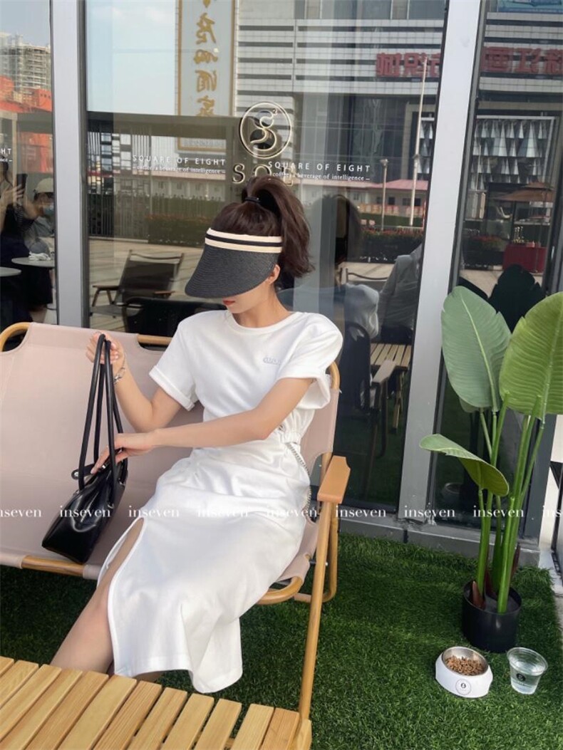 夏季新款T恤连衣裙，女装T恤，INSEVEN