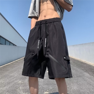 直筒男休闲裤工装裤宽松型青春流行潮五分裤时尚潮牌DH930-P35