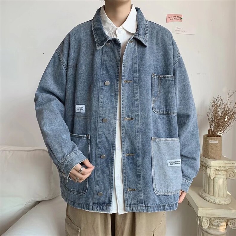 潮流夹克潮男春季牛仔外套W93P55,男装夹克,星座1116-2