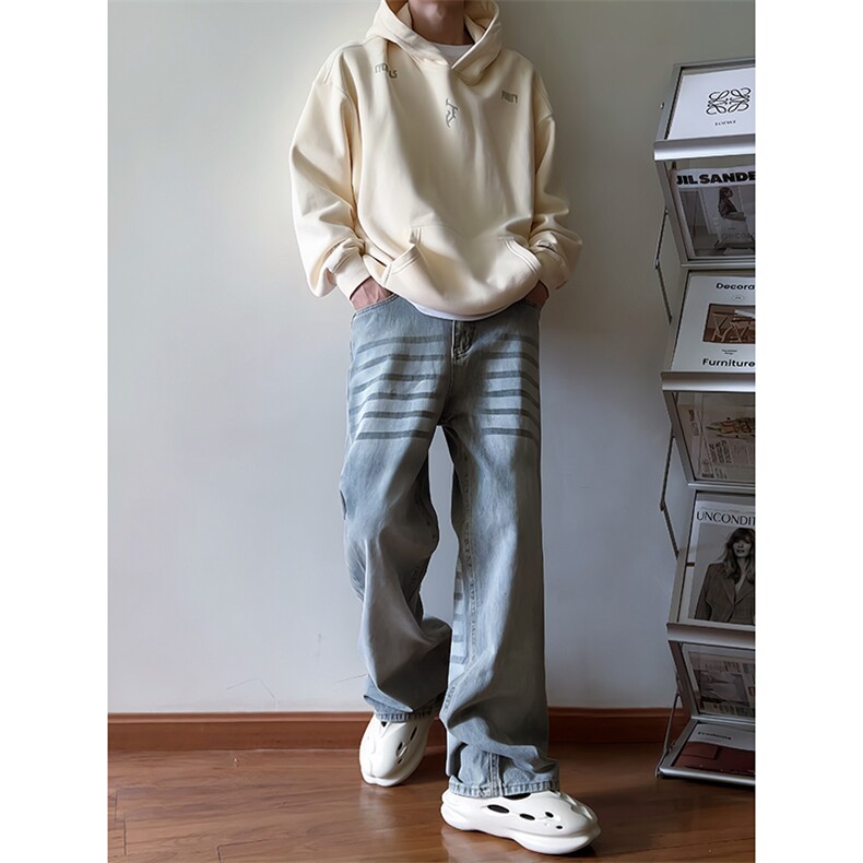 B221 美式ins高街暗黑重工艺宽松直筒牛仔裤 LK23125-P65 控88图片
