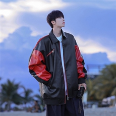 2025秋新凯门鳄鱼纹拼接男皮衣外套JK528/P118控158-聚脂钎维，男装皮衣，电商A148