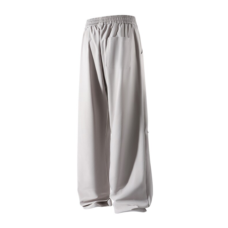 辑明线冰丝褶皱休闲裤K064立体92%聚酯纤维8%氨纶(S-2XL)TP25,男装休闲裤,电商A088